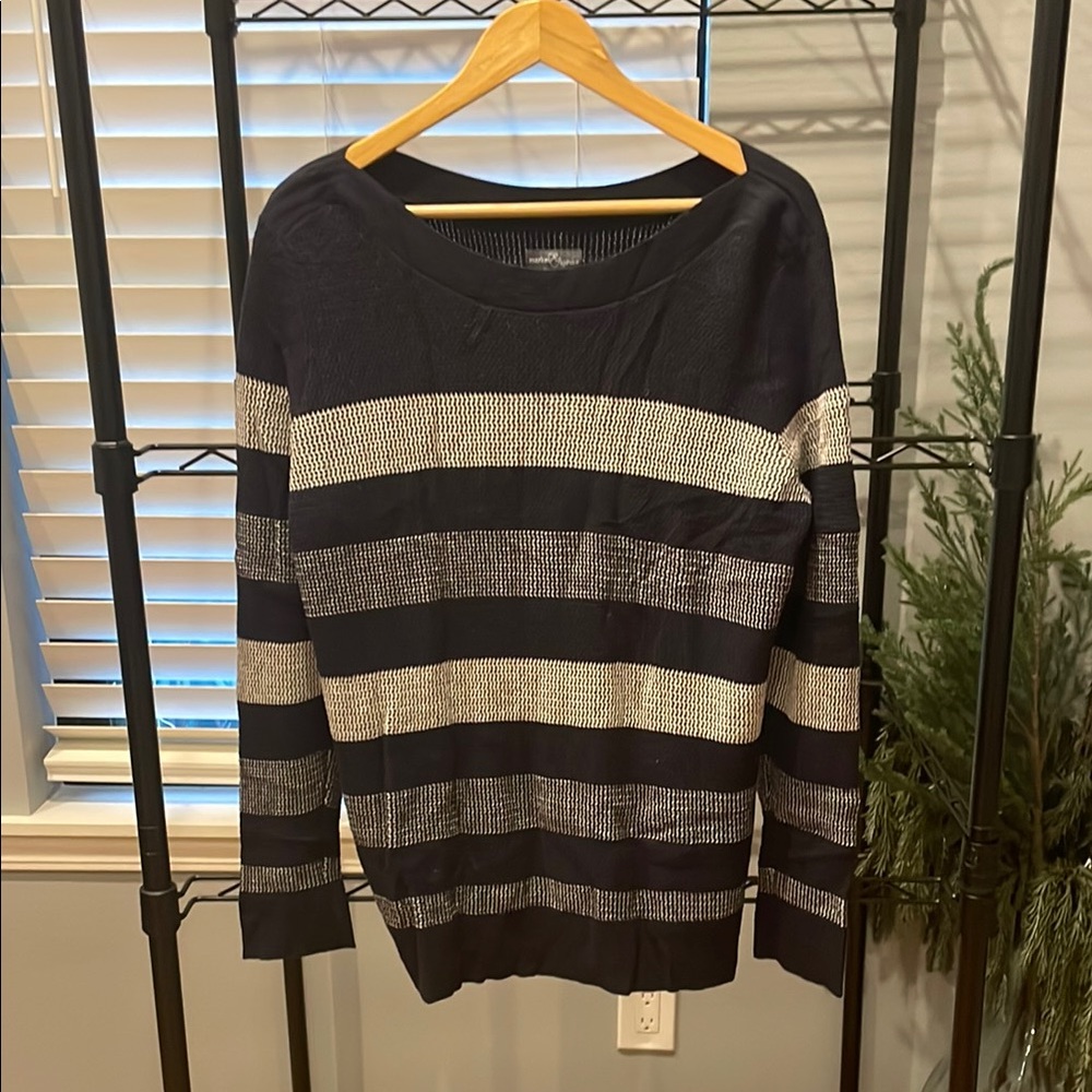 Striped Black & Grey Sweater